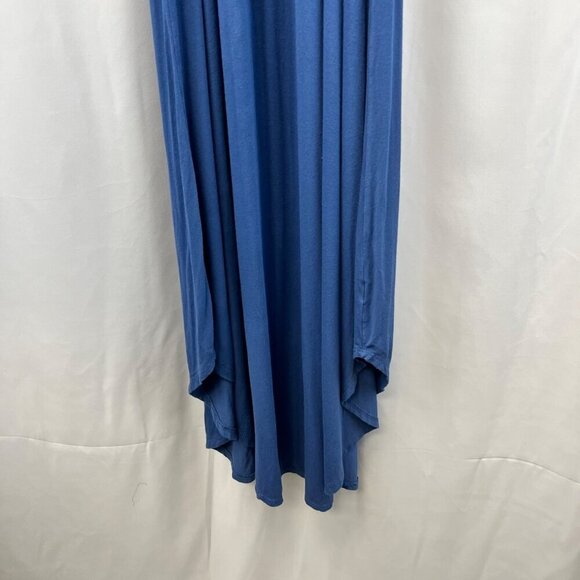 Olivia Rae Halter Round Hem Maxi Shift Dress Blue Womens Size XS - Picture 5 of 9